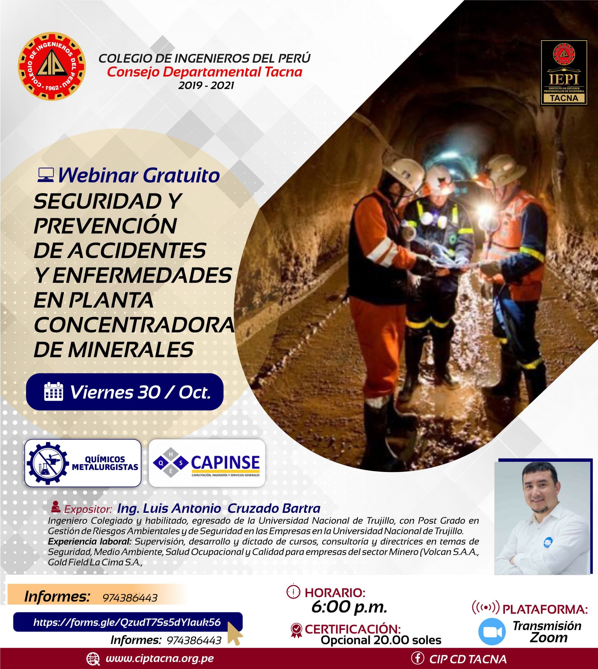 Webinar gratuito Seguridad y prevención de accidentes y enfermedades