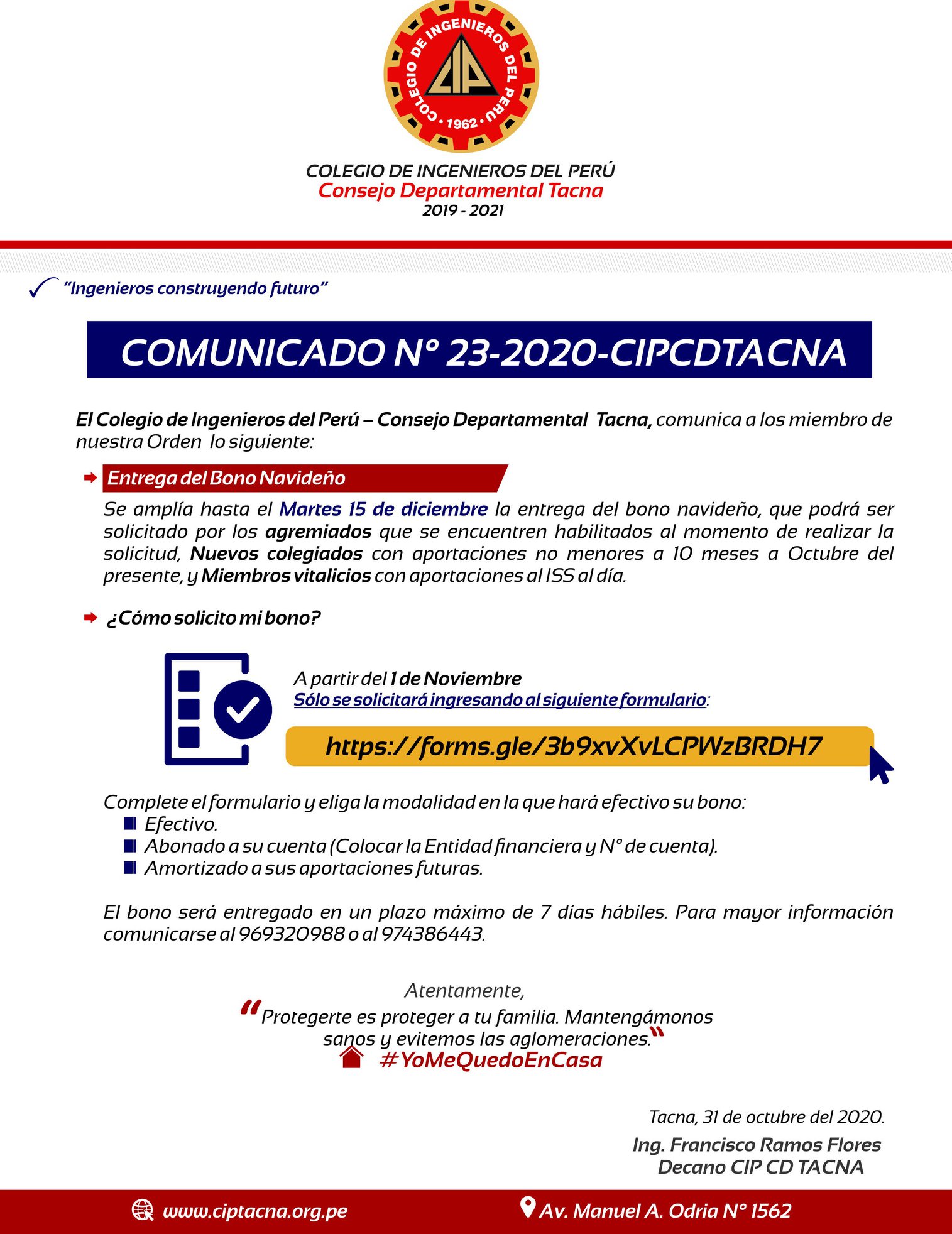 Comunicado 23-2020