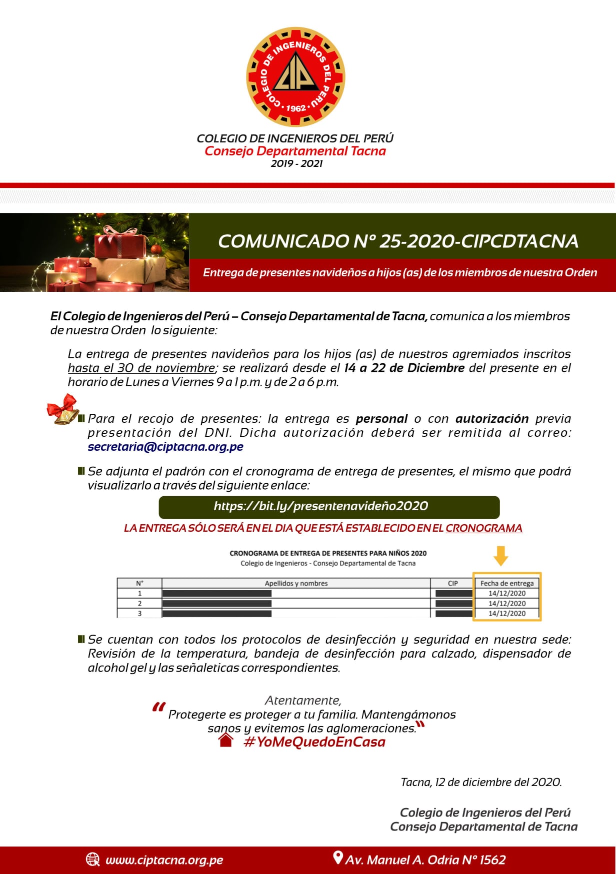 Comunicado 24-2020